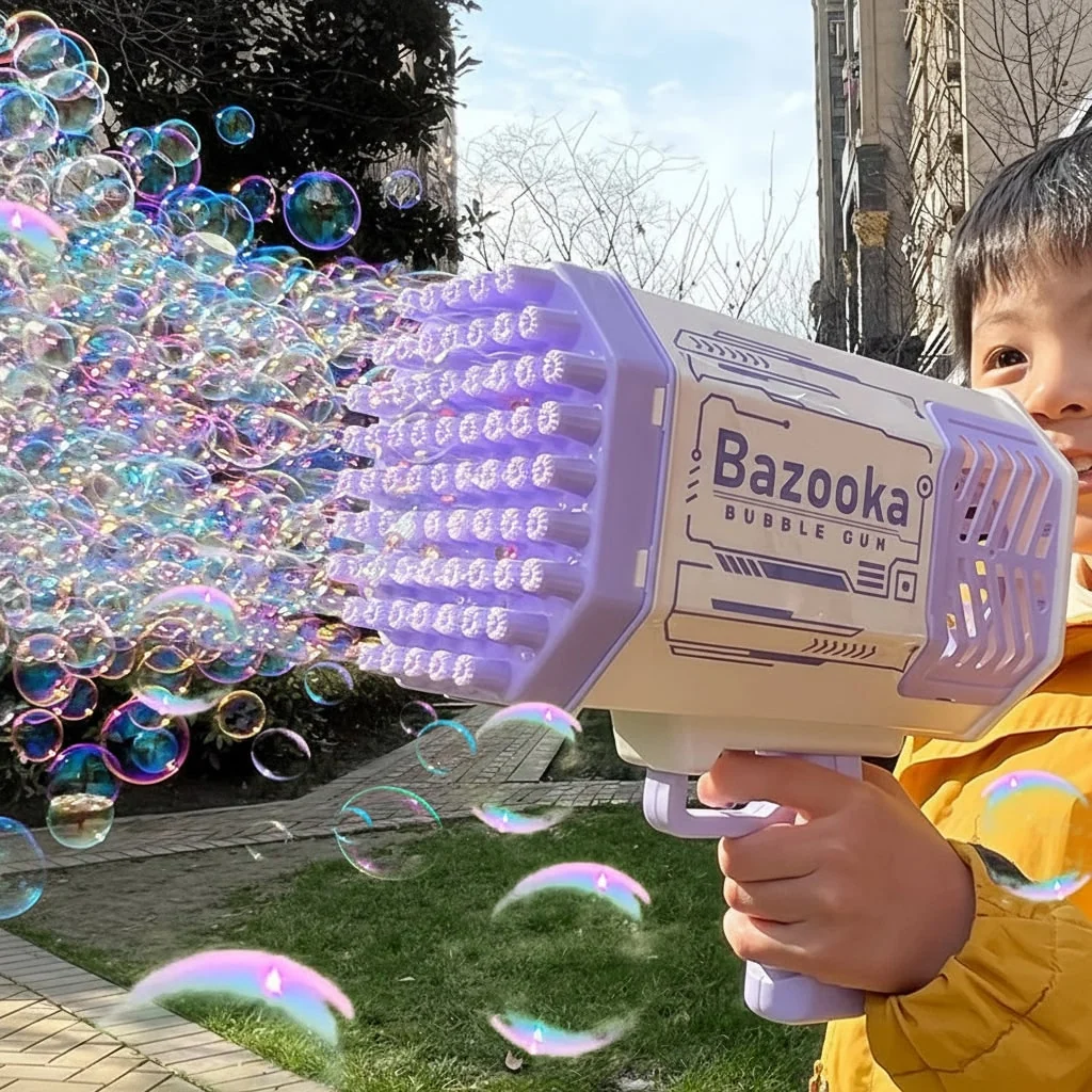 Bubble Gun Toy Blaster Fun Outdoor Play Outdoor Bubble Toy - Image 4